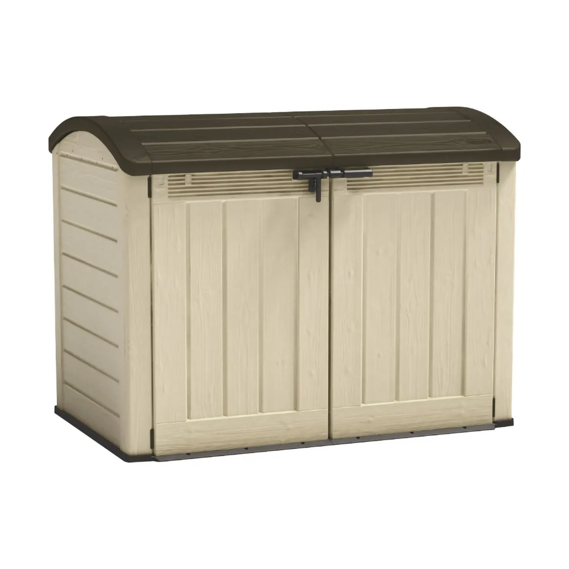 Armadio in plastica 2 ante beige 177x134h cm - Hinton