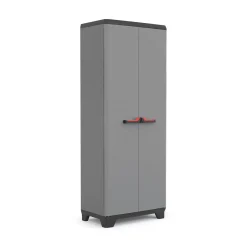 Armadio in plastica 2 ante grigio 68x173h cm - Cochrane
