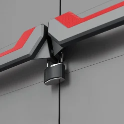 Armadio in plastica 2 ante grigio 68x173h cm - Cochrane