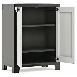 Armadio in plastica 2 ante grigio 80x100h cm - Oshawa