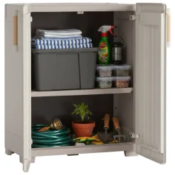 Armadio in plastica 2 ante sabbia 80x98h cm - Melville