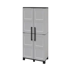 Armadio in plastica resistente raggi UV grigio chiaro e nero 68x169h cm - Askan