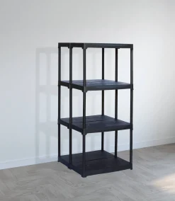 Armadio in plastica ripiani regolabili antracite 60x133h cm - Akay
