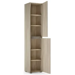 Armadio legno chiaro multiuso 45x195h cm - Daisuke