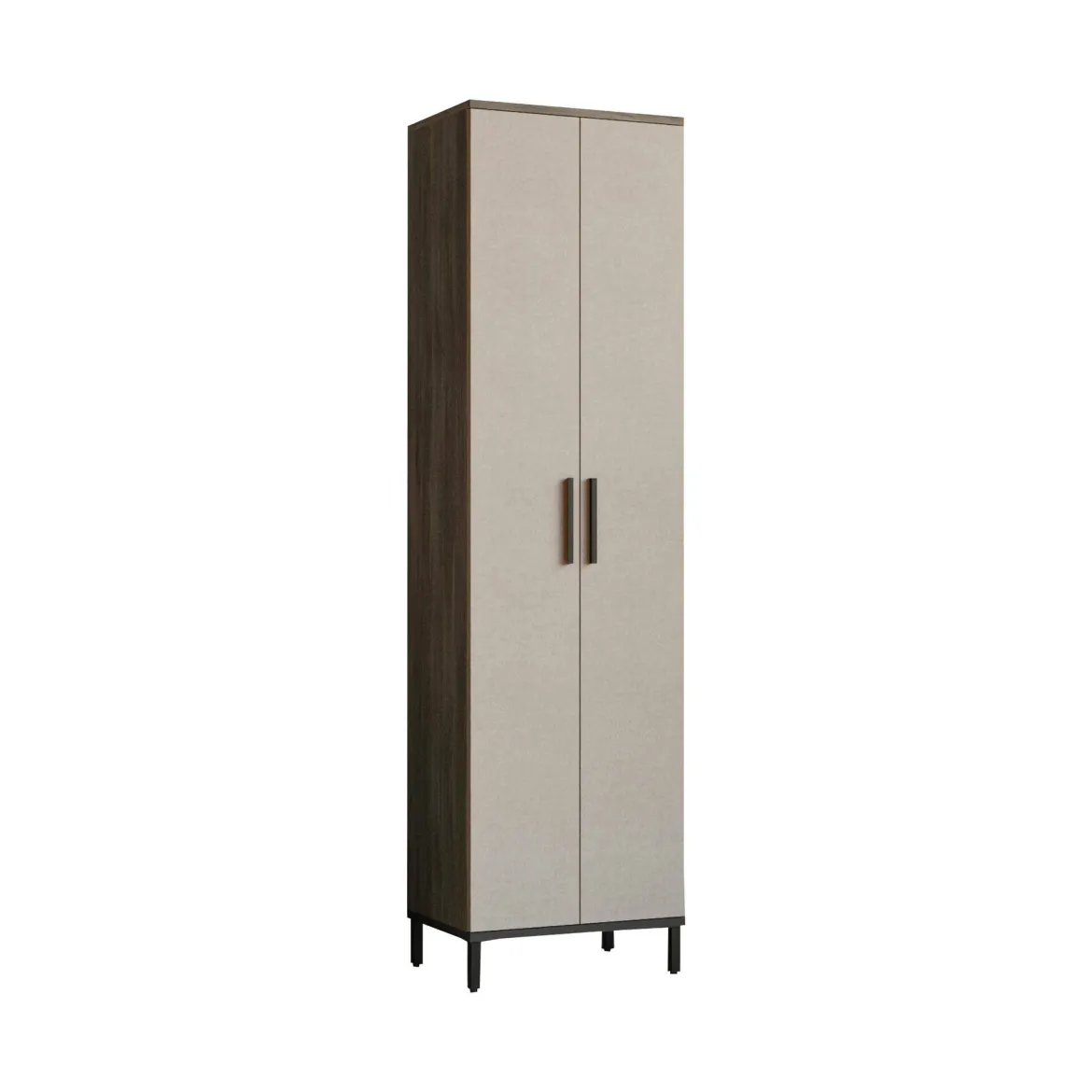 Armadio marrone e grigio salvaspazio 50x183h cm - Albizia