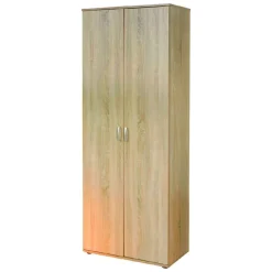 Armadio Multiuso 2 Ante Beige 5 Ripiani Apertura Battente 70x189h cm, 2 Ante - Pazzano
