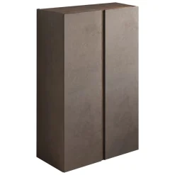 Armadio Multiuso 2 Ante Marrone Bronzo 5 Ripiani Apertura Manuale 70x111h cm, 2 Ante - Predore