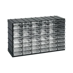 Armadio multiuso Darrigon, Antracite, 48 cassetti