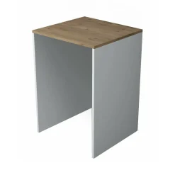 Armadio Multiuso Grande Marrone Noce Bianco un Ripiano Vano per Lavatrice 65x92h cm, un Vano - Boris