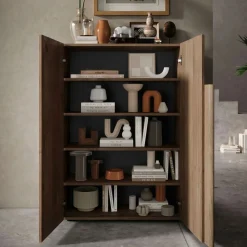 Armadio noce ante battenti 78x116h cm - Harvey