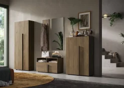 Armadio noce ante battenti 78x116h cm - Harvey