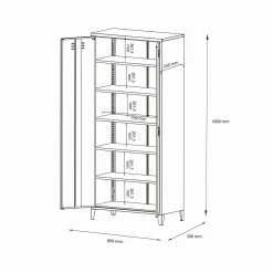 Armadio panna ante battenti 80x180h cm - Pezzaze