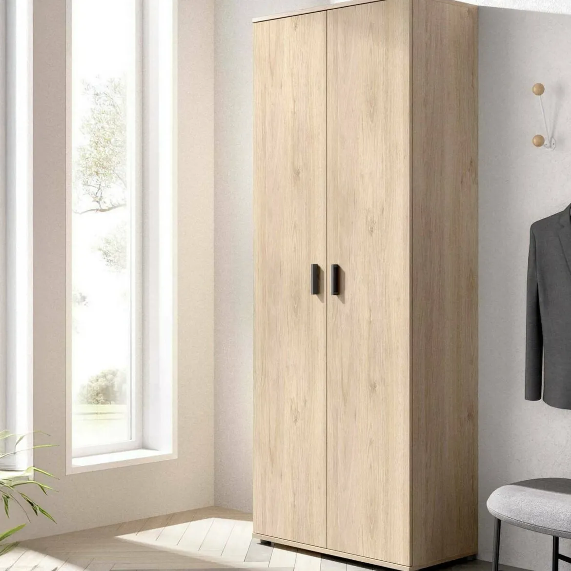 Armadio rovere 2 ante 78x190h cm - Arna