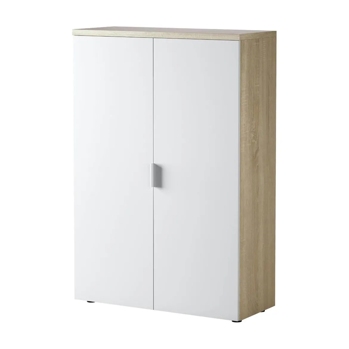 Armadio rovere e bianco salvaspazio 80x119h cm - Dionisio