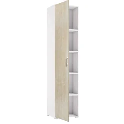 Armadio rovere e bianco stretto 45x195h cm - Aloise
