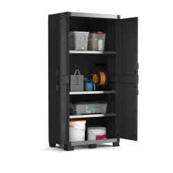 Armadio terrazzo 2 ante nero 89x188h cm - Brandon