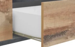 Base TV acero e ardesia 200x43x46h cm 2 ante e 2 cassetti - Arghi