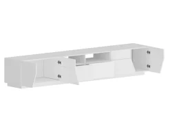 Base TV bianco lucido 260x43x46h cm 4 ante e 2 cassetti - Asdrubale