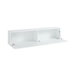 Base TV bianco lucido 180x30x40h cm in legno - Alakazam