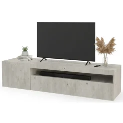 Base TV cemento 150x40x37h cm 2 ante - Ardy