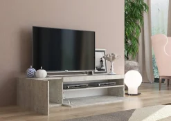 Base TV cemento 150x40x37h cm 2 ante - Ardy