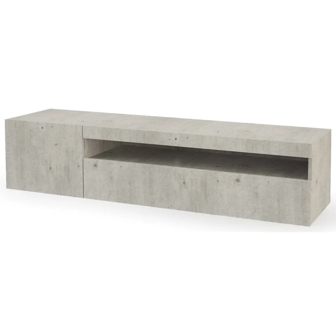 Base TV cemento 150x40x37h cm 2 ante - Ardy