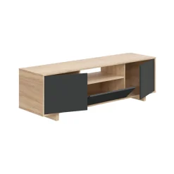 Base TV rovere 150x41x46h cm 3 ante - Andalusia