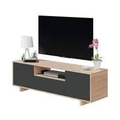 Base TV rovere 150x41x46h cm 3 ante - Andalusia