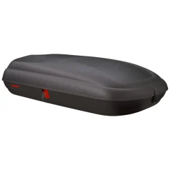 Baule Auto Nero Finitura Effetto Carbonio Capacità 250 l, 55 kg, Apertura a Ribalta Made in Italy - Chivin