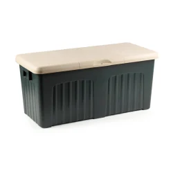 Baule da esterno impermeabile 57x125x56h cm verde - Asco