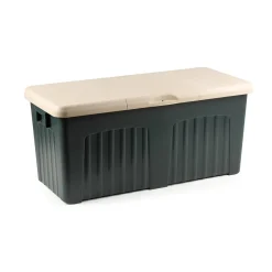 Baule da esterno resistente 57x125x56h cm grigio - Asco