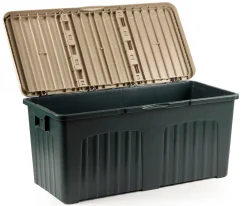 Baule da esterno resistente 57x125x56h cm grigio - Asco