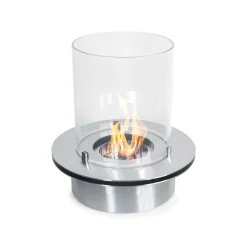 Bruciatore Andali, 35x35 h36 cm, Grigio e Trasparente