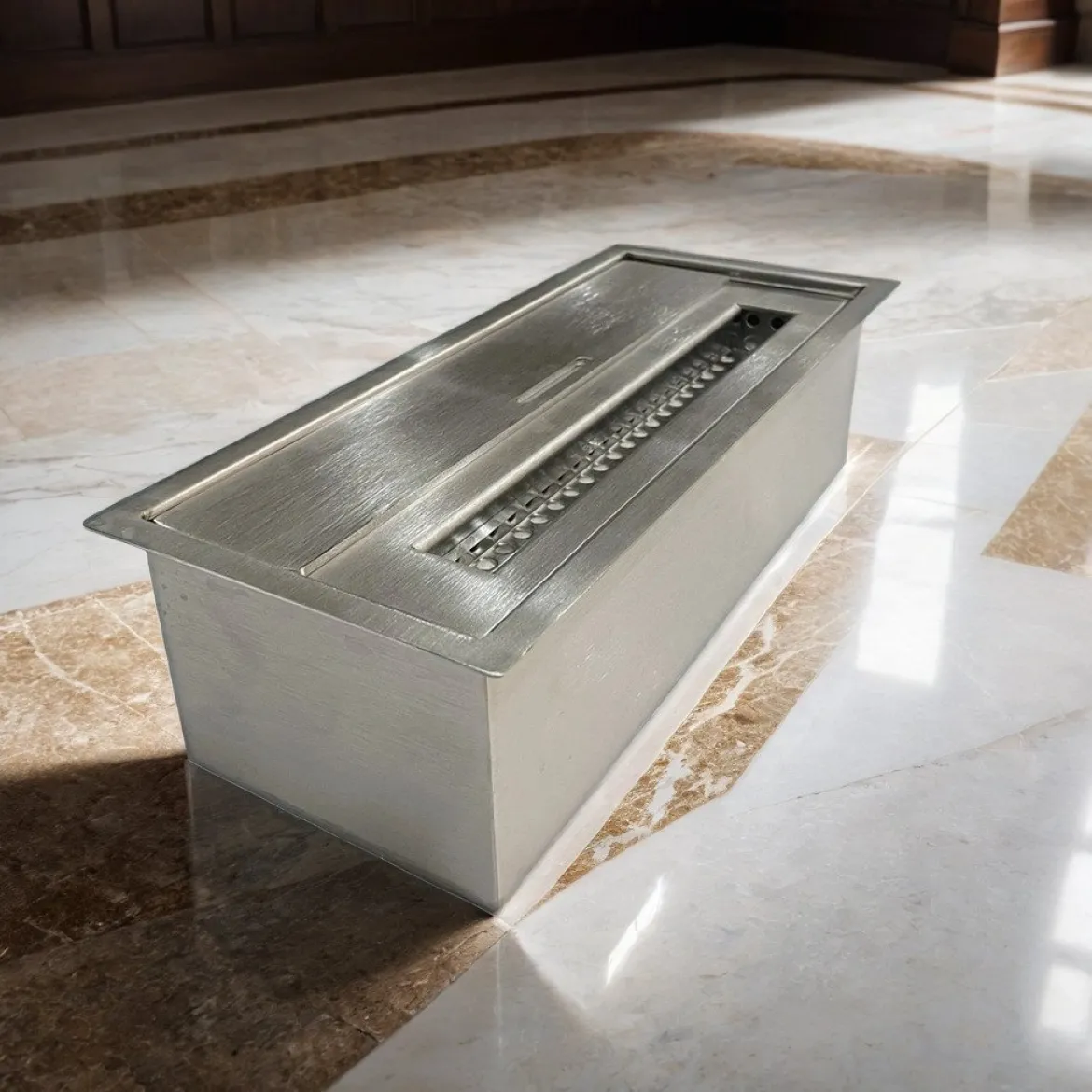 Bruciatore Aquara, 13x30 h9 cm, Argento