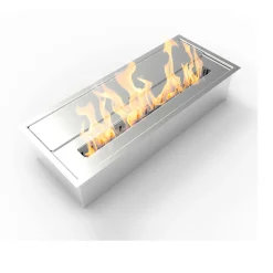 Bruciatore Arosio, 19x46 h10 cm, Argento