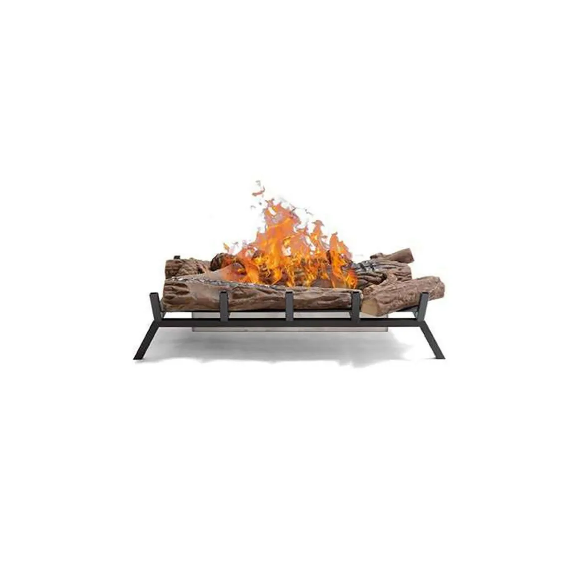 Bruciatore Nero Combustibile Bioetanolo Ecoflame Installazione a Terra, Adatto per Camino - Silentina