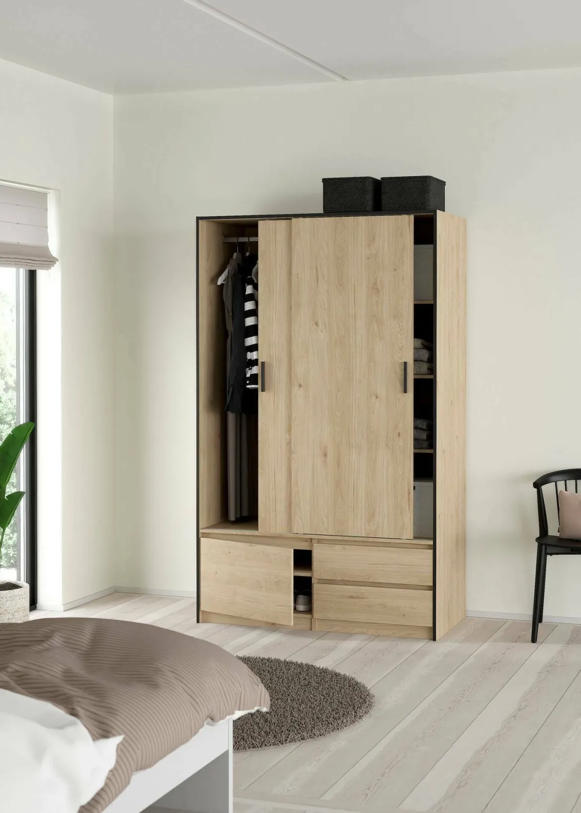 Cabina armadio 3 ante rovere 121x200h cm - Bedollo
