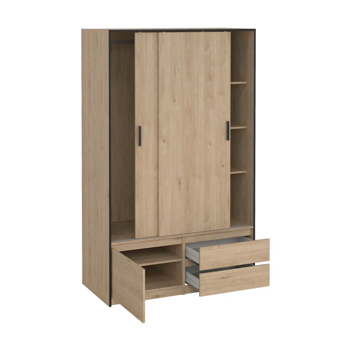 Cabina armadio 3 ante rovere 121x200h cm - Bedollo
