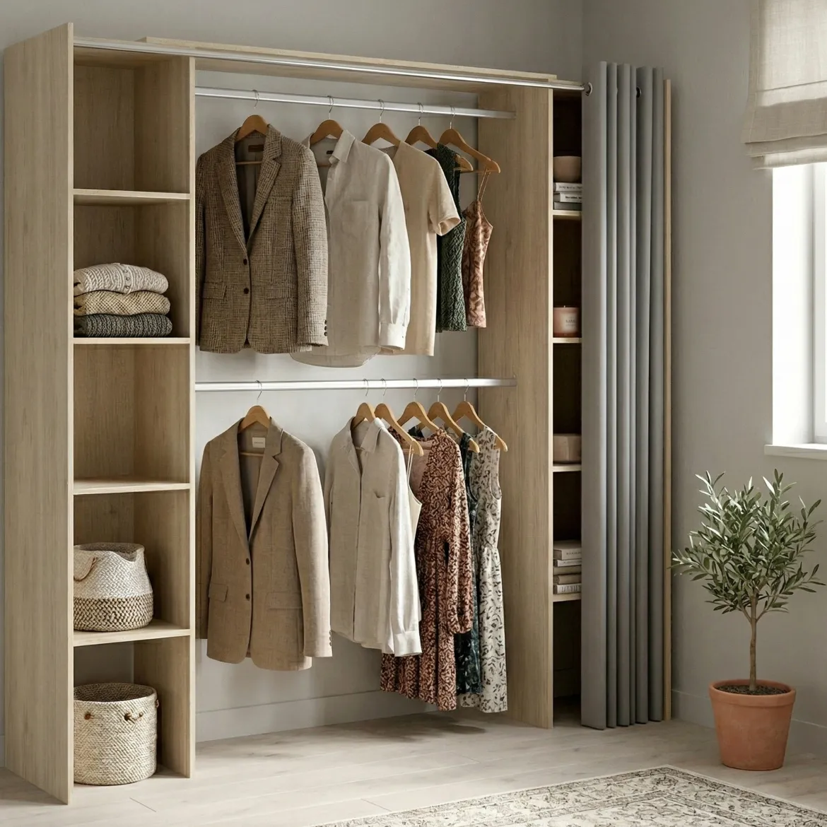 Cabina armadio classica rovere 180x205h cm - Caloy