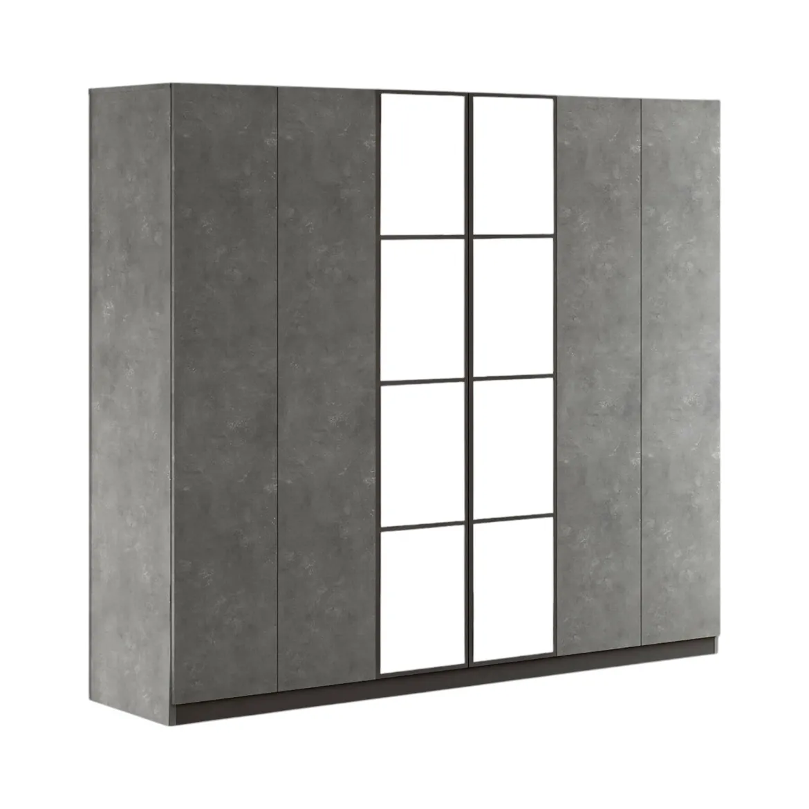 Cabina armadio con appendiabiti bianca 98x187h cm - Ewiniar