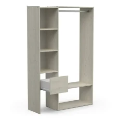 Cabina armadio con ripiani regolabili rovere 119x183h cm - Tsuruhime