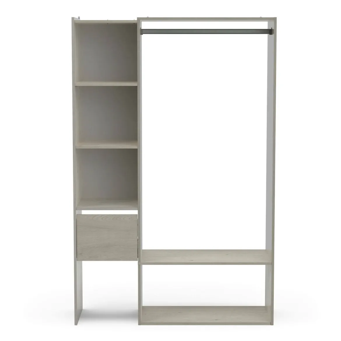 Cabina armadio con ripiani regolabili rovere 119x183h cm - Tsuruhime