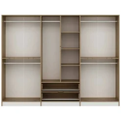 Cabina armadio grande bianca e oro 277x208h cm - Gaspard