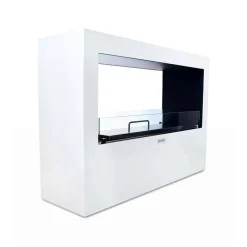 Camino a bioetanolo da pavimento 100x30x70h cm bianco - Aicurzio