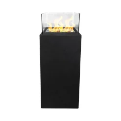Camino a bioetanolo da pavimento 40x40x116h cm nero - Airasca