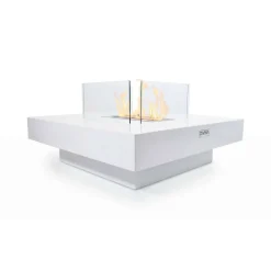 Camino a bioetanolo da tavolo 70x70x35h cm bianco - Alife
