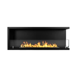 Camino a Bioetanolo Nero Capacità 1.25 lt Superficie Riscaldabile 30 120x22x45h cm, Potenza (kw) 3 - Chisone