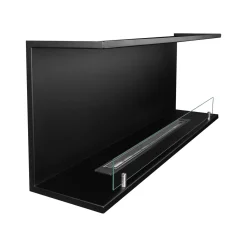 Camino a Bioetanolo Nero Capacità 1.5 lt Superficie Riscaldabile 30 90x15x40h cm, Potenza (kw) 3 - Guardea