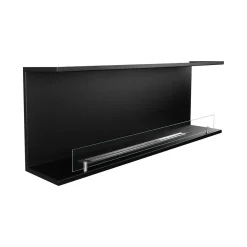 Camino a Bioetanolo Nero Capacità 1.5 lt Superficie Riscaldabile 30 90x15x40h cm, Potenza (kw) 3 - Guardea