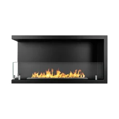 Camino a Bioetanolo Nero Capacità 1.5 lt Superficie Riscaldabile 30 90x22x45h cm, Potenza (kw) 3 - Macomer